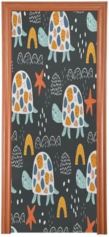 Susiyo Dark Cartoon Turtles Halloween Door Cover