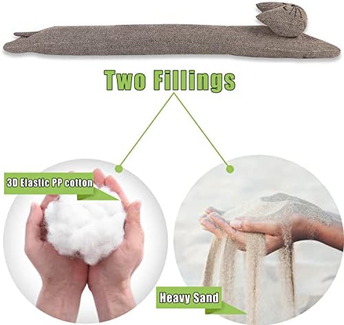 Cute Cat Door Stopper 34 Inch Energy Saving Draft Blocker
