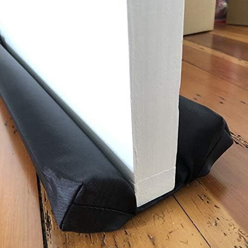 OO Living Under Door Draft Stopper Blocker 2 Inch Foam Tubes Black