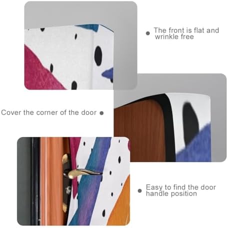 Susiyo Bright Watercolor Triangles Halloween Door Cover