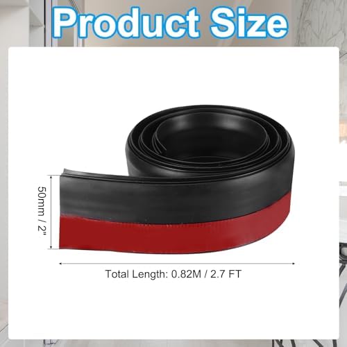 PATIKIL Door Draft Stopper 27FT Black Weather Seal Strip