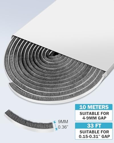 Joaercs Draft Stopper 33 Ft Self-Adhesive Seal Strip