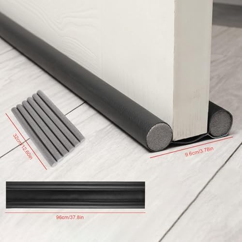 Under Door Gap Filler - Double Sided Draft Stopper 378 Inches
