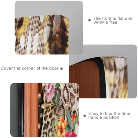 Susiyo Colorful Leopard Door Cover 32x79 in