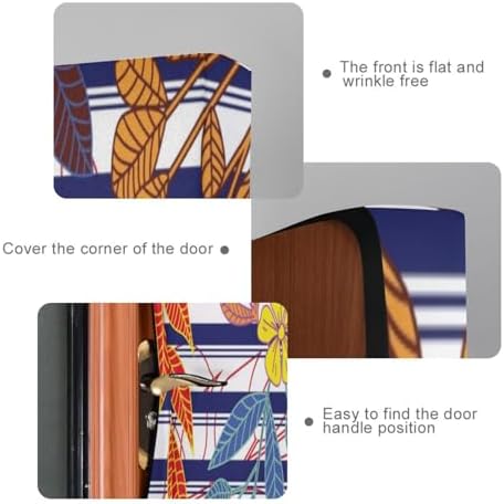 Susiyo Flower Halloween Door Cover Stretch Fabric 32x79 in