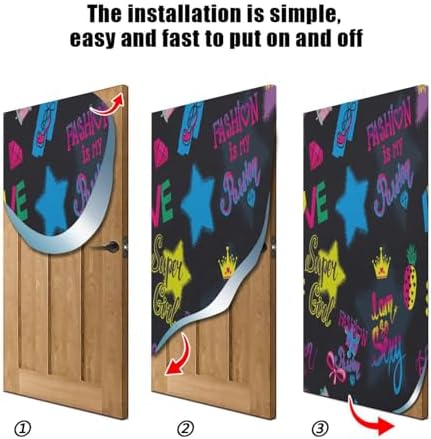 Susiyo Super Girl Halloween Door Cover 32x79 in