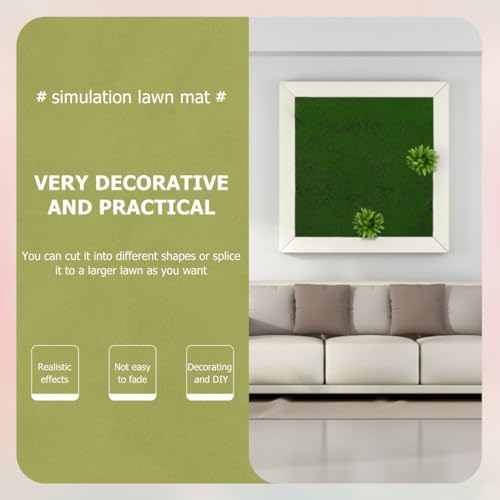 Artificial Moss Mat for Home Garden Wedding Decor
