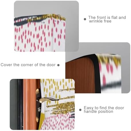 Susiyo Colorful Stripes Halloween Door Cover 32x79 in
