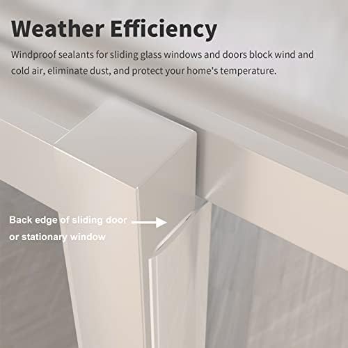 Weather Strip Cuttable Seal Adhesive Draft Stopper for Doors and Windows