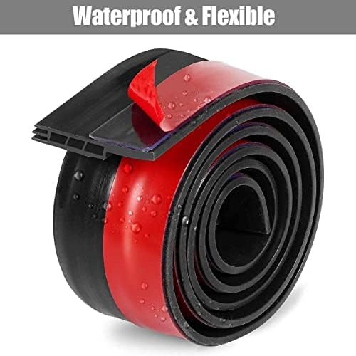 GUKOY Door Draft Stopper 2 x 39 Black