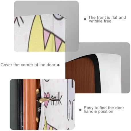 Susiyo Cute Cat Halloween Door Cover 32x79 in
