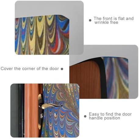 Susiyo Color Paint Halloween Door Cover 32x79 in