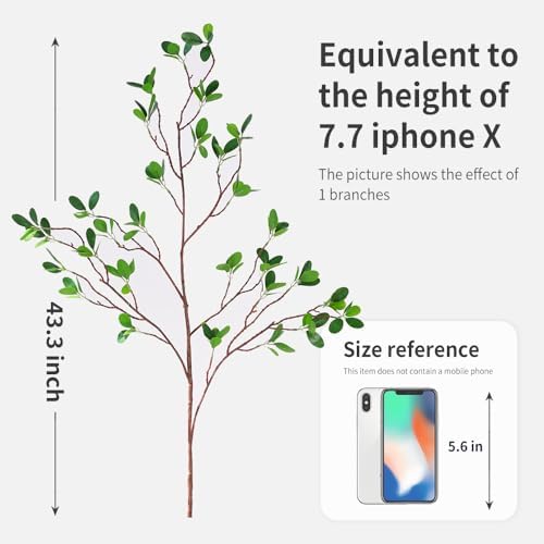 Artificial Plants 2pcs 43 Faux Branches for Vase Decorations