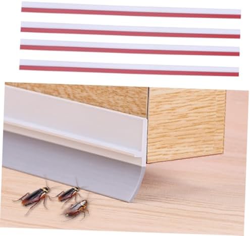 4pcs Door Draft Stopper Insulation Strip Noise Reduction