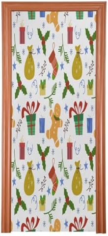 Susiyo Christmas Door Cover Stretch Fabric Party Decoration
