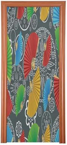 Susiyo Retro Colorful Door Fan Halloween Decoration