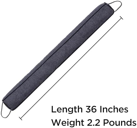 Habibee 36 Inch Door Draft Stopper Black