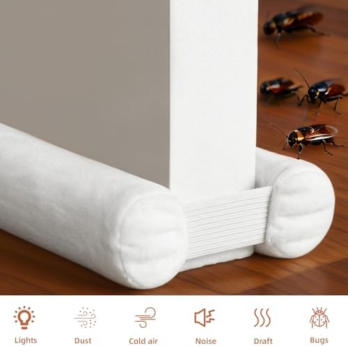 Amugret Thin Draft Stopper for Door Bottom 30 to 36 Fit