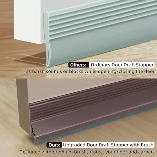 39 Inch Door Draft Stopper with Brush Seal