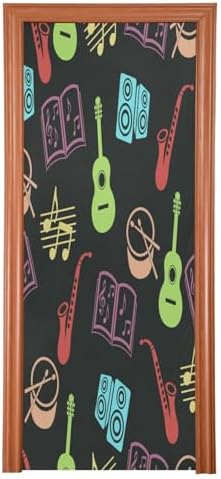 Susiyo Musical Vector Halloween Door Cover 32x79in