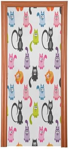 Susiyo Halloween Cats Door Cover 32x79 Inches