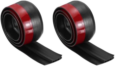 PATIKIL Door Draft Stopper 2 Pack Black 2 Inch Wide