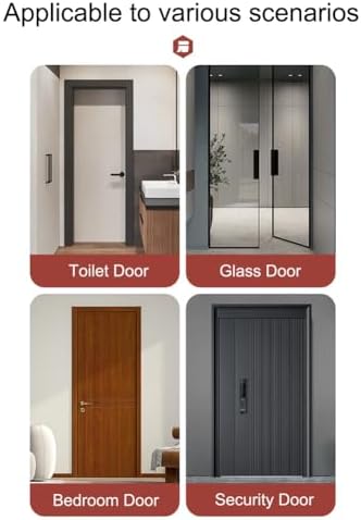 Lifeuping Door Draft Stopper 39in Black TPE Weather Stripping for Exterior and Interior Doors