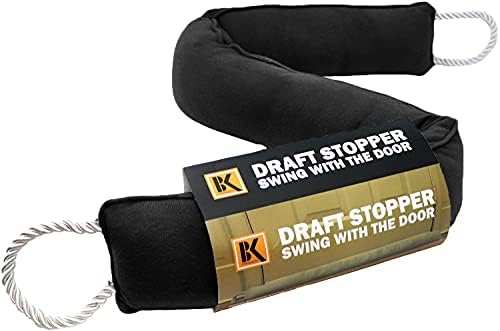 BK Door Draft Stopper - 37 Inch Black Energy Saver
