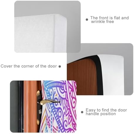 Susiyo Purple Lotus Halloween Door Cover 32x79 in