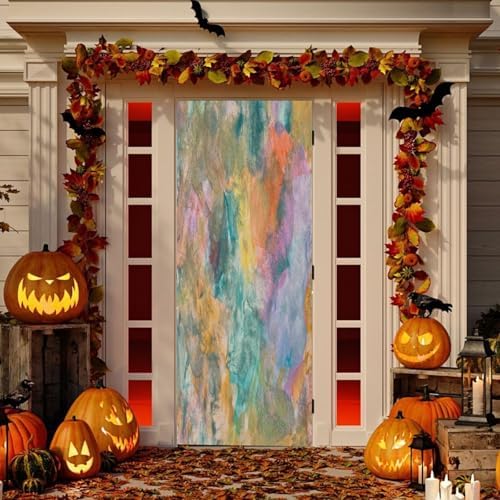 Susiyo Halloween Door Cover with Stretch Fabric