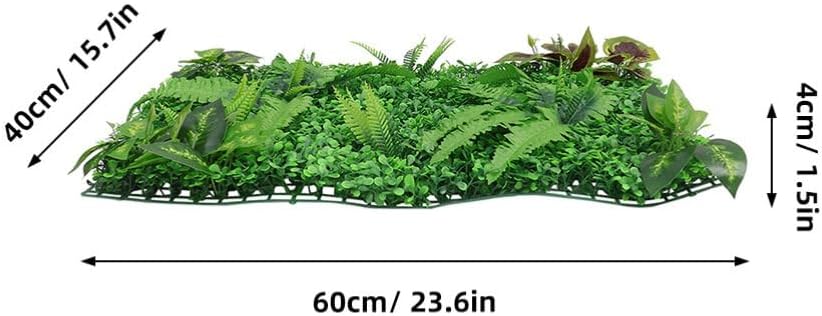 Artificial Plant Wall Panels 2pcs Realistic Hedge for Outdoor Decor Wedding Home