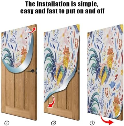 Susiyo Gold Ornate Rooster Halloween Door Cover