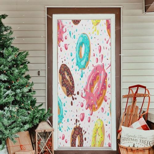 Susiyo Cute Donut Halloween Door Cover 32x79 in