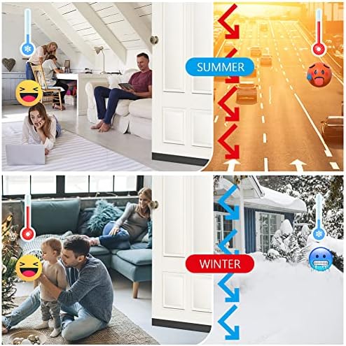 Energy Saving Door Draft Stopper Anti-Collision Seal Black
