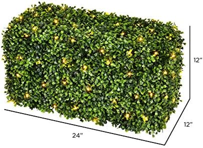 Vickerman Artificial LED Boxwood Hedge 24 Inches