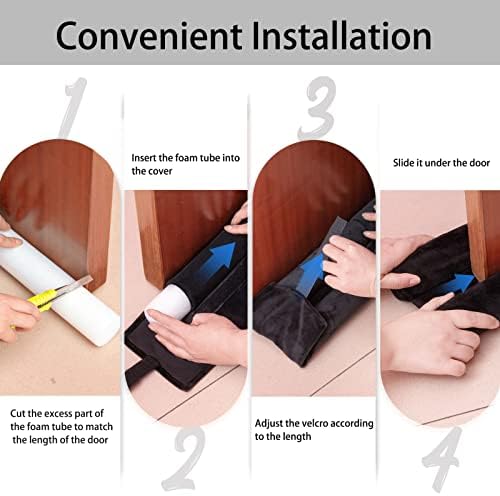 Marwood Adjustable Draft Stopper for Doors and Windows