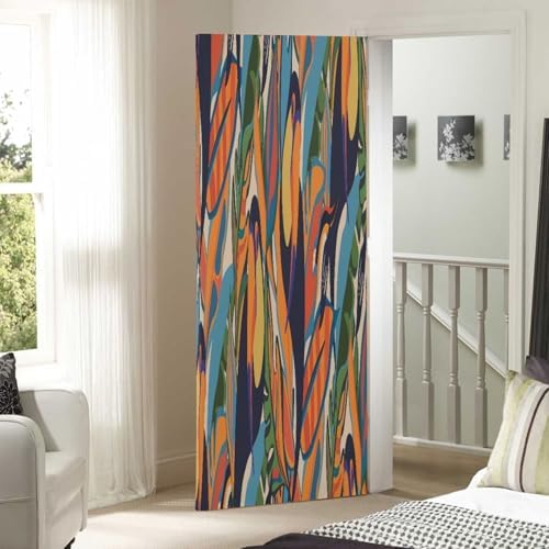 Susiyo Retro Toucan Halloween Door Cover 32x79 in