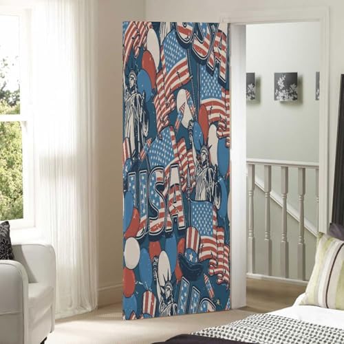 Susiyo Vintage New York Statue Door Cover 35x79 Inch