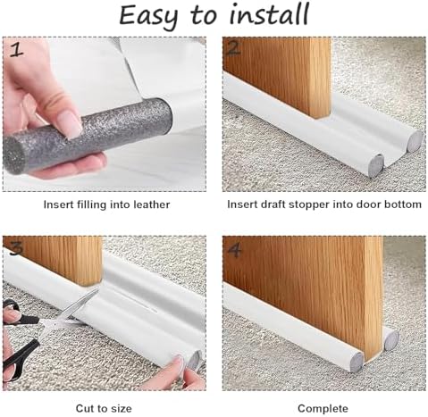 Wanheart Under Door Draft Stopper Adjustable and Washable