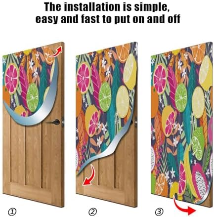 Susiyo Summer Fruit Halloween Door Cover Decoration