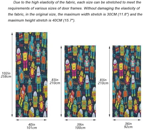 Susiyo Cute Cartoon Robot Halloween Door Cover