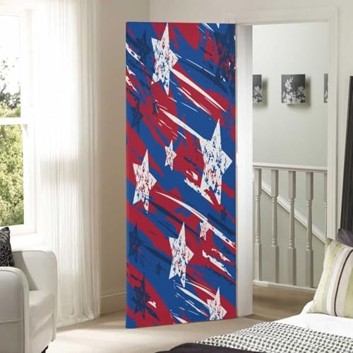 Susiyo Stars and Lines Halloween Door Cover 32x79 in