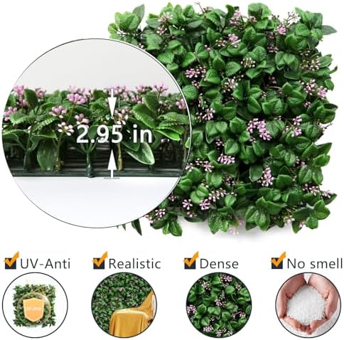 Boxwood Panels 8pcs 10x10 Artificial Grass Wall Backdrop