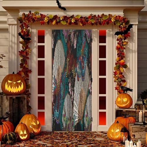 Susiyo Asian Dragon Halloween Door Cover 32x79in