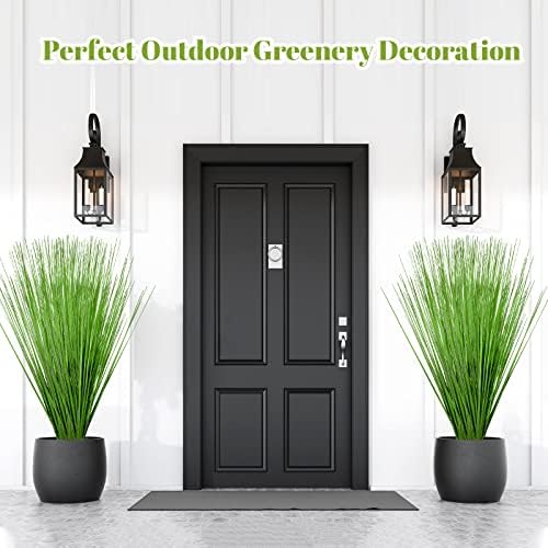 Yunlly 24 Pack 27 Artificial Grass Greenery