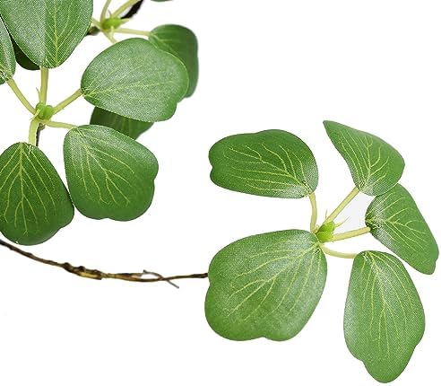 Artificial Eucalyptus Greenery Stems with Fake Lotus Leaves for Home Office Decor 3PCS