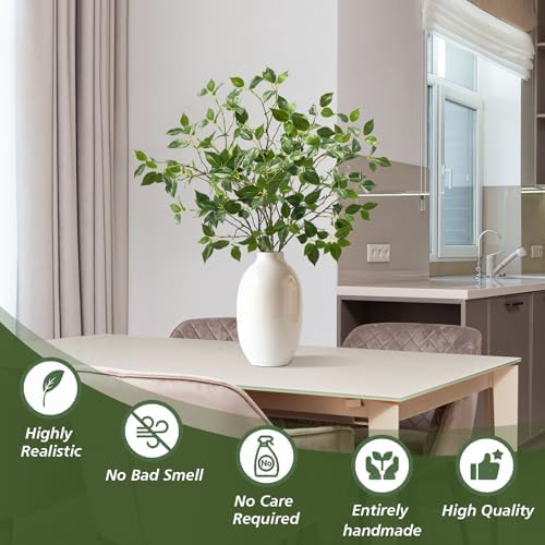 Uqueeten Eucalyptus Stems Artificial Plants 32 Inch 6PCS