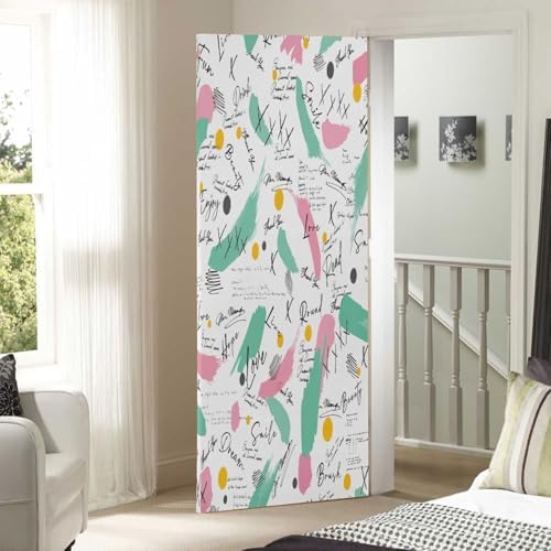 Susiyo Colorful Halloween Door Cover 32x79 in
