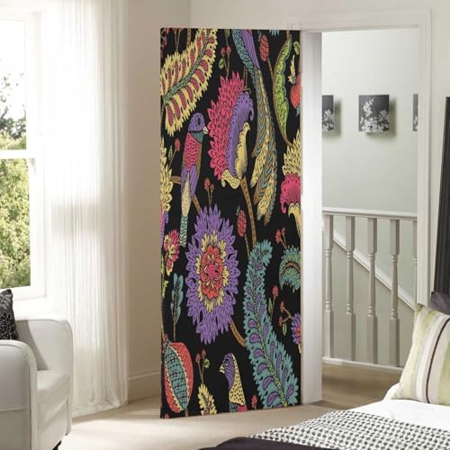 Susiyo Fantasy Flowers Christmas Door Cover Decoration 32x79 in