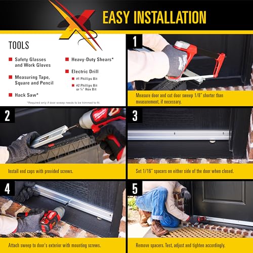 Xcluder 36 In Versa-Line Door Sweep Dark Bronze